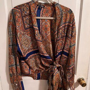 Fashion Nova Tie Blouse